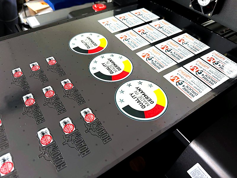 UV-Druck Aufkleber